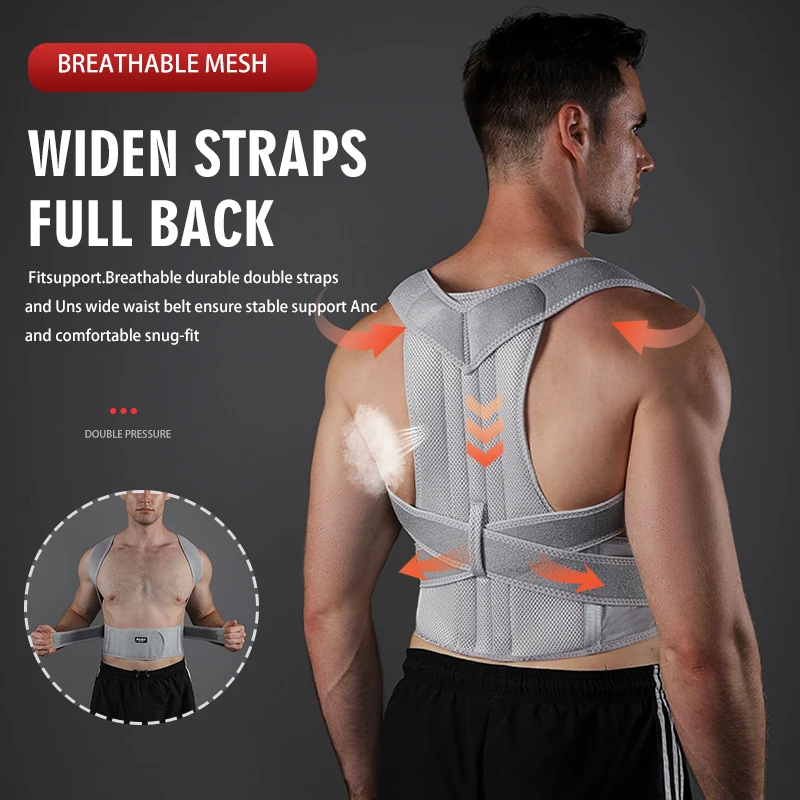 VBOSi Women Men Adjustable Spo - Posture Corrector Back recension och pris